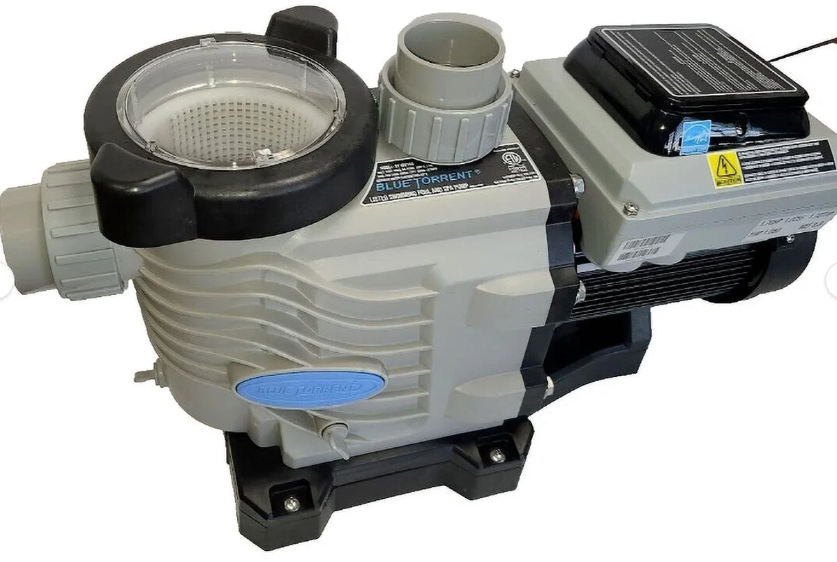 Unions, Torrent Speed 2" 3yr Stand 2hp Variable Pool Adjustable Blue Retrofit for Warranty Swimming with Pump