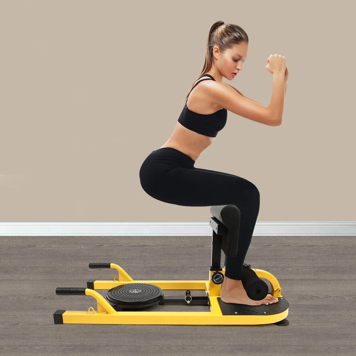 Sissy Squat Home Squat Machine Deep Ab Trainer Adjustable Gym Multifunctional