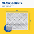 12 19 Pk 20X25x2 Air 13 X Filter, 1/2" X 24 Filter, (tual Furne 1 1/2" MERV Size: Pleated Air 3/4")