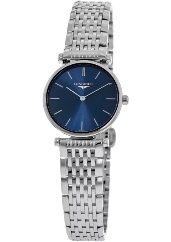 Women's La Longines Grande Watch Quartz Steel Blue L4.209.4.95.6 Dial Classique