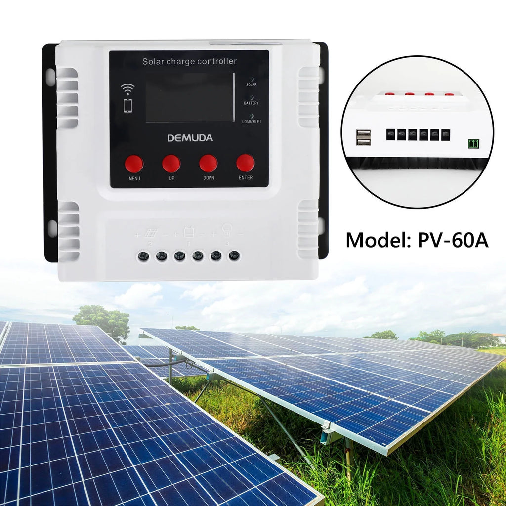 PWM Battery Lead Solar For Lifepo4 48V Gel Controller 12V Charge Acid 60A 24V