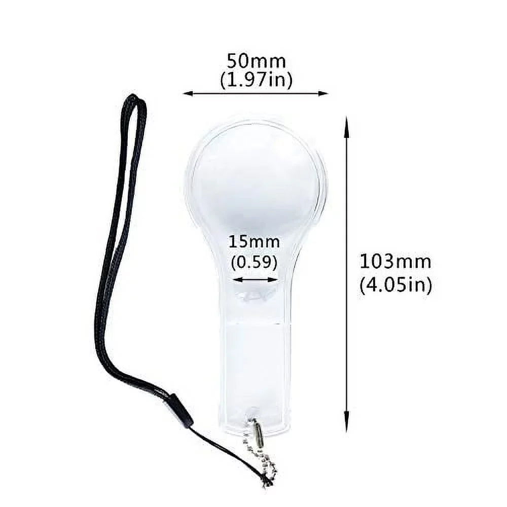 Kids, Reading, 10X Magnifying Classroom, for Plastic Science Magnifier Lens Mini 24 Hand-held Outdoors, Pack Glasses Hand Observation