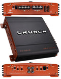 Stereo 1000W X Band 2 CH Crunch Car Power New Amplifier Bundle Audio Class-AB PX-1025.2