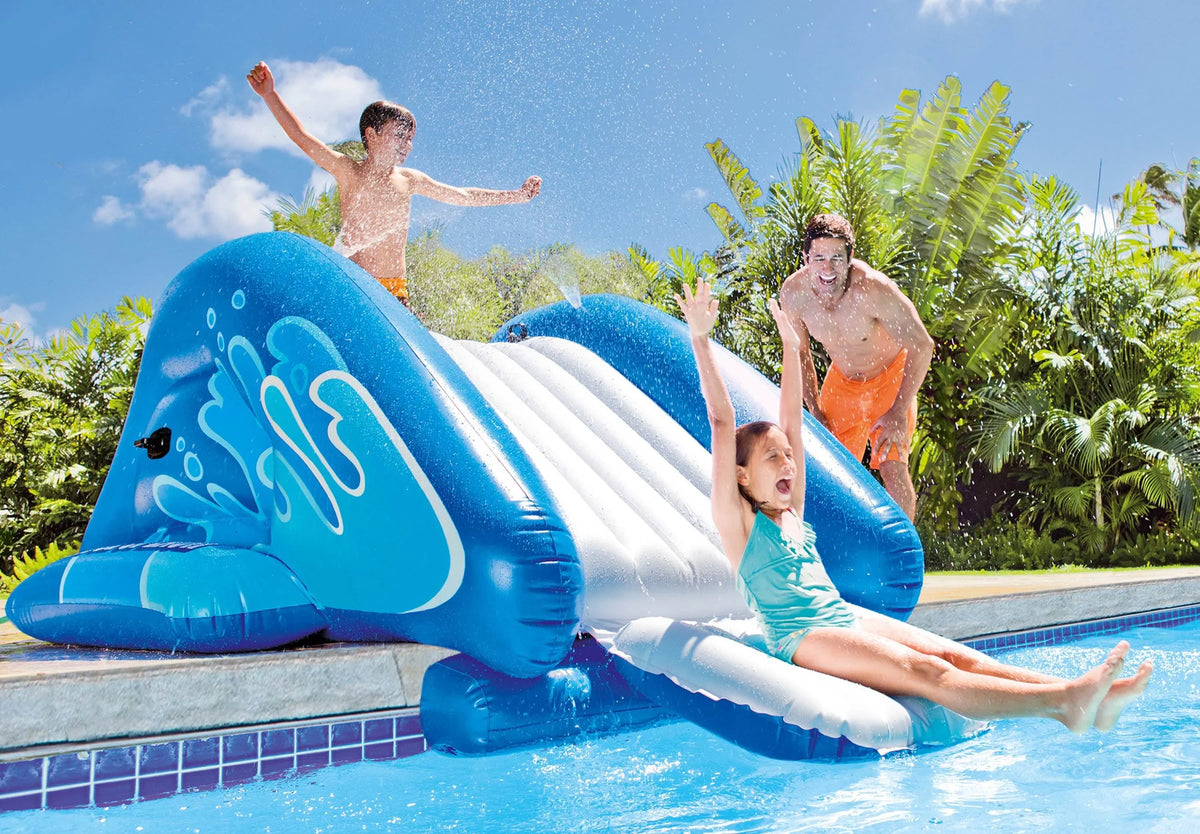 Center | Intex (Open Play Pack) Splash Water Box) (2 Slide Kool Inflatable