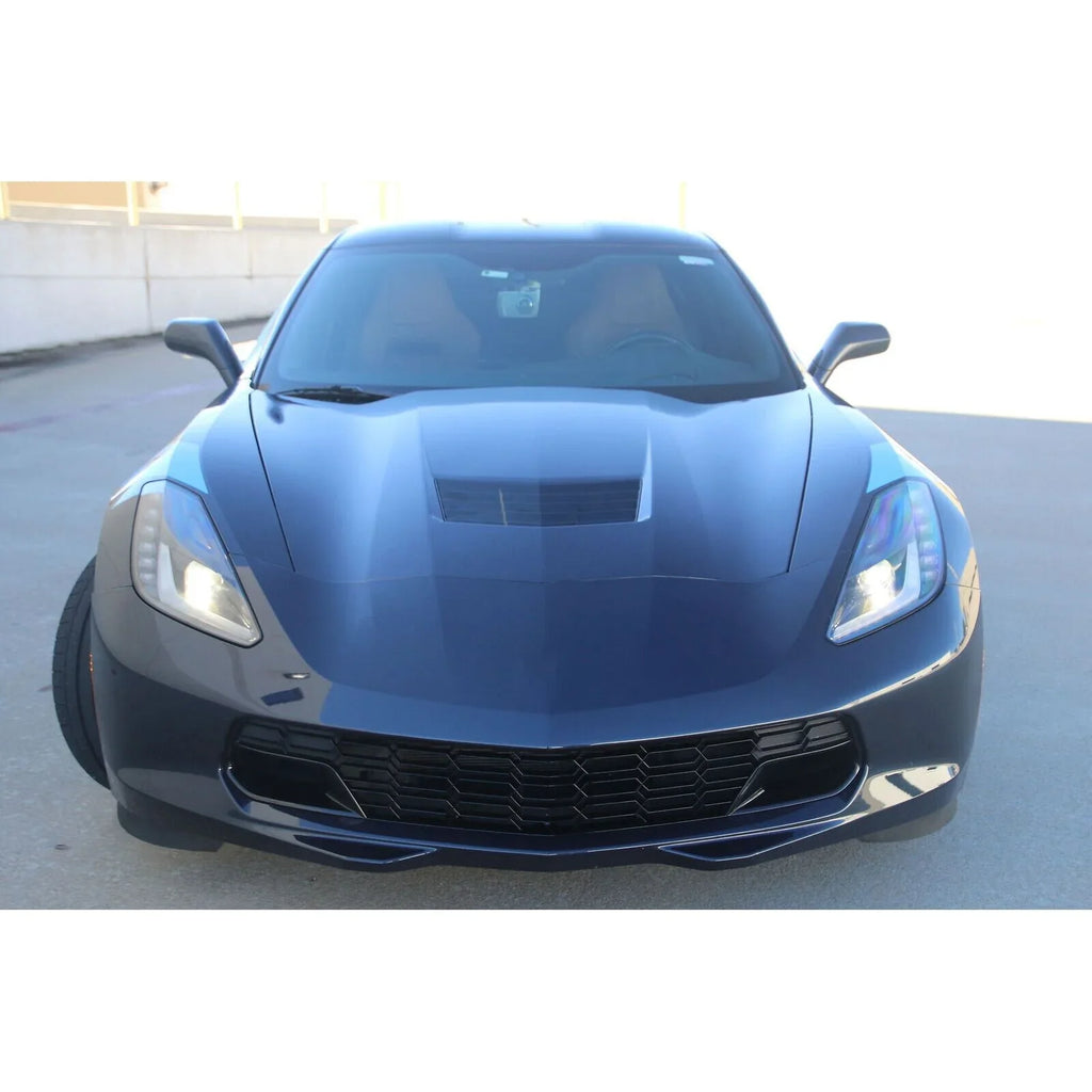 Black Teledu Grille C7 | Z51 Bumper No Chevrolet 14-19 Glossy For Front Camera Corvette