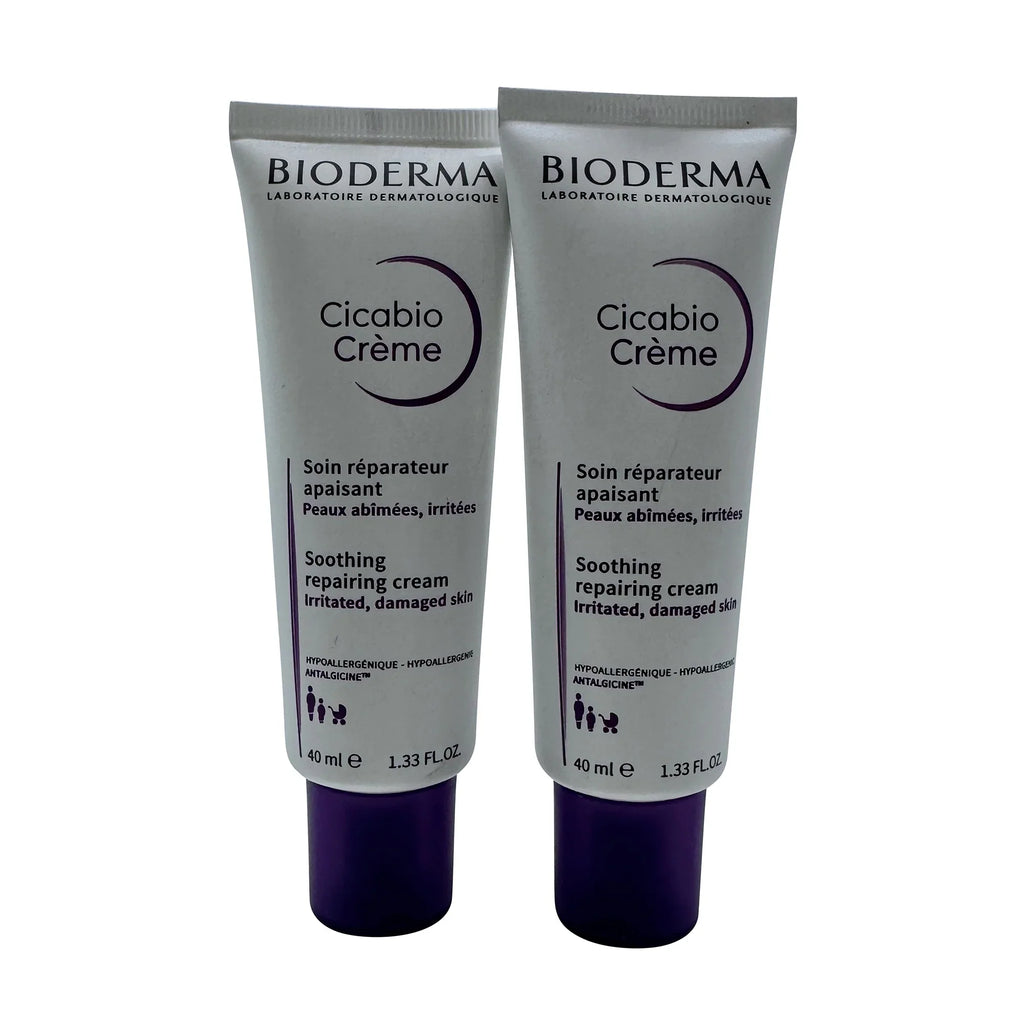 1.33 Repairing Bioderma Cicabio Soothing Cream oz of (Pack 2)