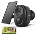 Color Wireless Outdoor & Outdoor PTZ Solar 360° Spotlight WiFi, Camera, Security Night White Vision, Security Camera Siren, View, 2K/3MP