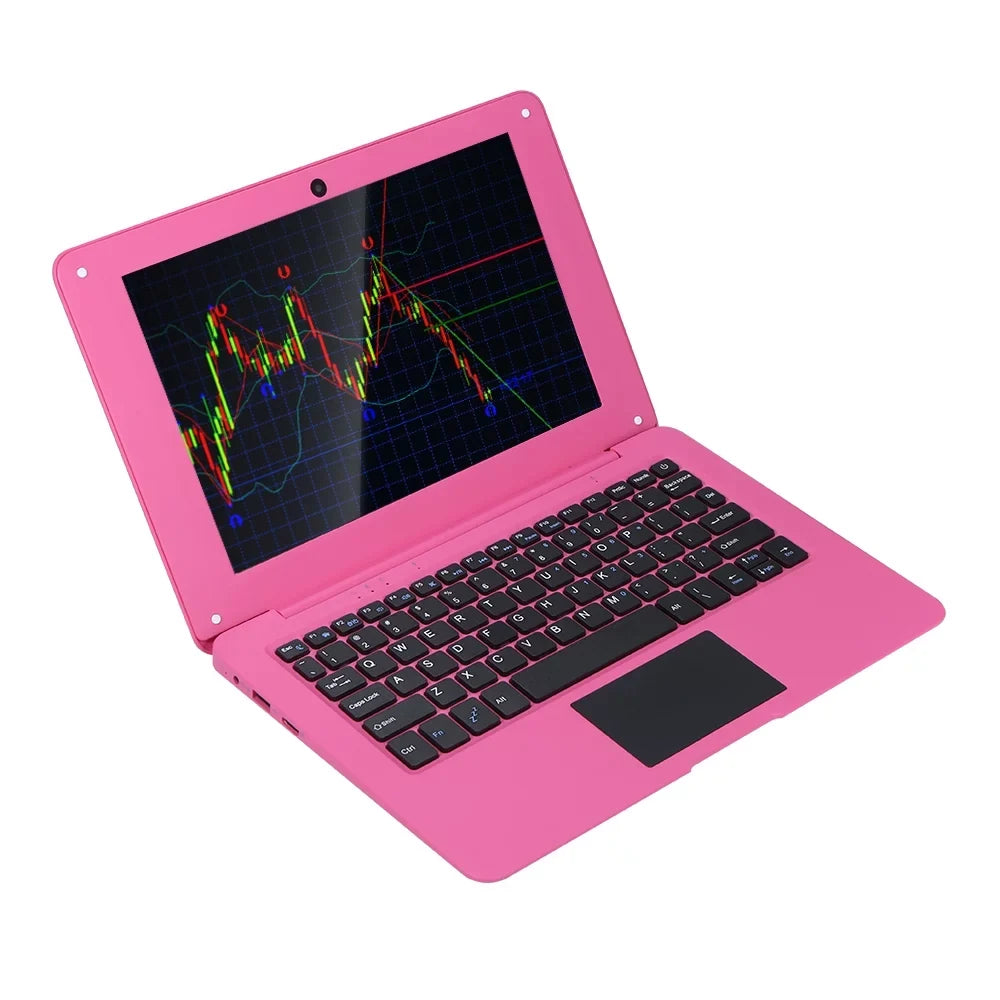 Portable Pink 10.1inch Intel 2GB+64GB/ with Processor/ Windows 10 card Netbook Quad Plug Core BT/ Support Wi-Fi/ Tomshine TF HD