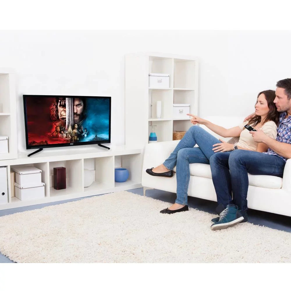 Pack) Pyle 2 LED Widescreen TV x Inch HD 1080p PTVDLED32.5 with Player 32 DVD (2