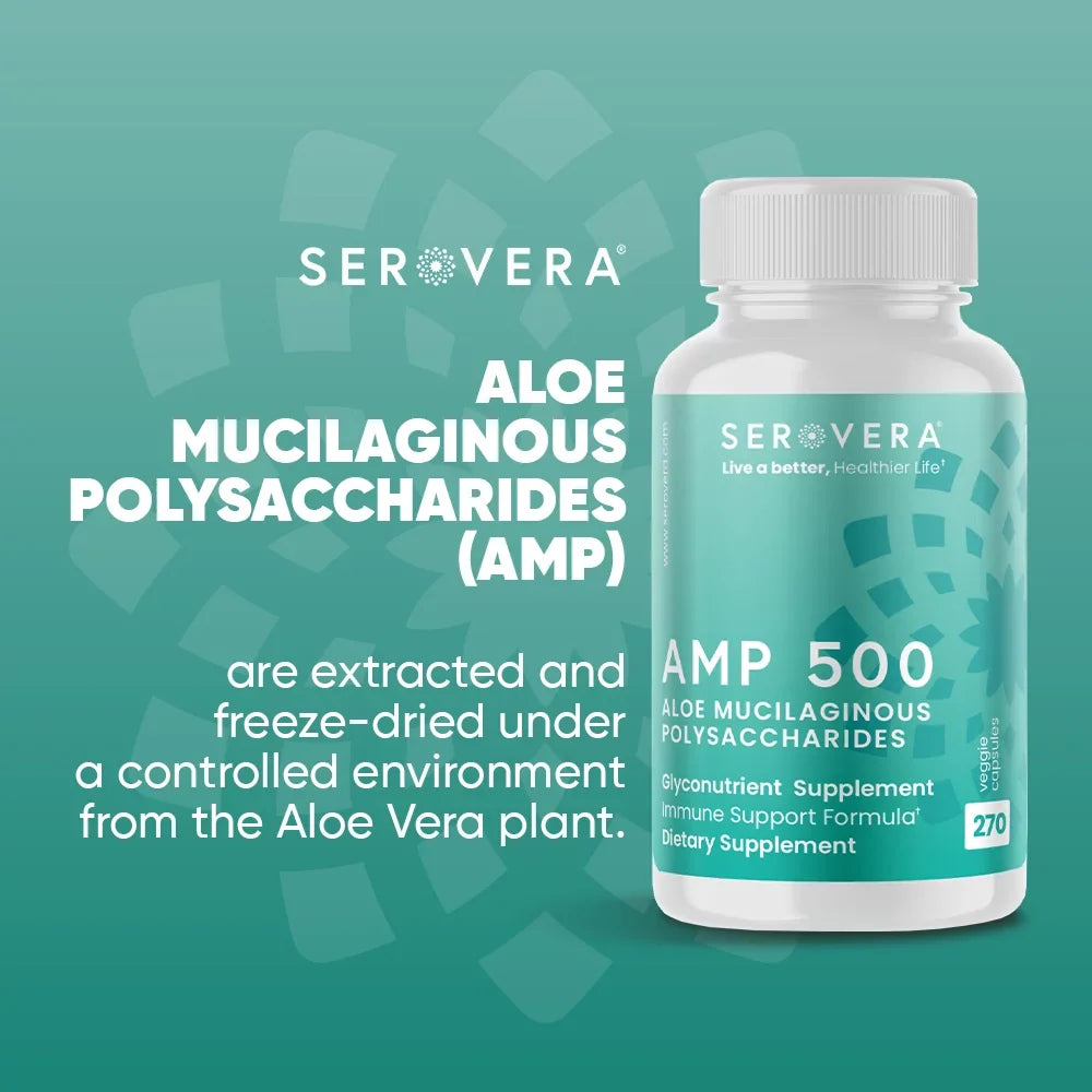 Supplement for 500-Immune Veggie System Months Up with 3 AMP Support Colon Caps-Gluten Supply Free- Serovera L-Glutamine-270 Modulator Health-Immune to