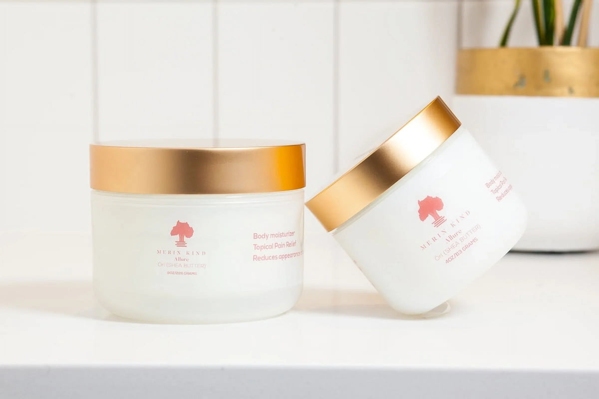 Body Butter -Skin Orange, Kind Whipped ALLURE and 8oz.) Merin Tansy Hair (Blue Vanilla Shea