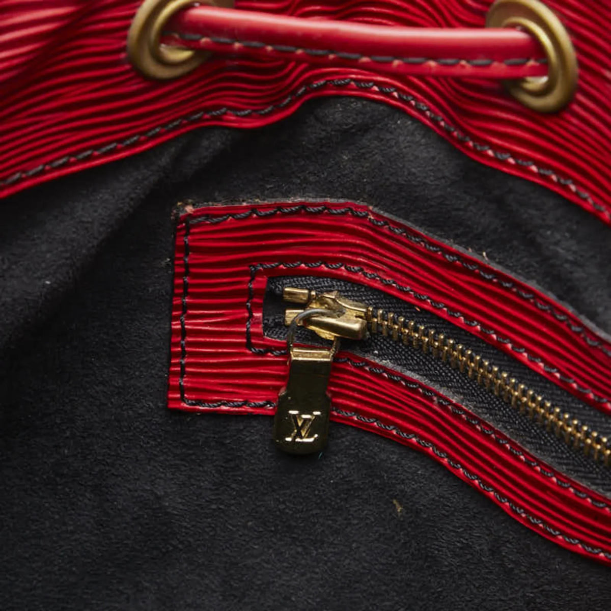 Vuitton Petit Pre-Owned Leather Shoulder M44107 One Noe Handbag LOUIS Red Bag Ladies Epi Castilian Louis (Good) VUITTON
