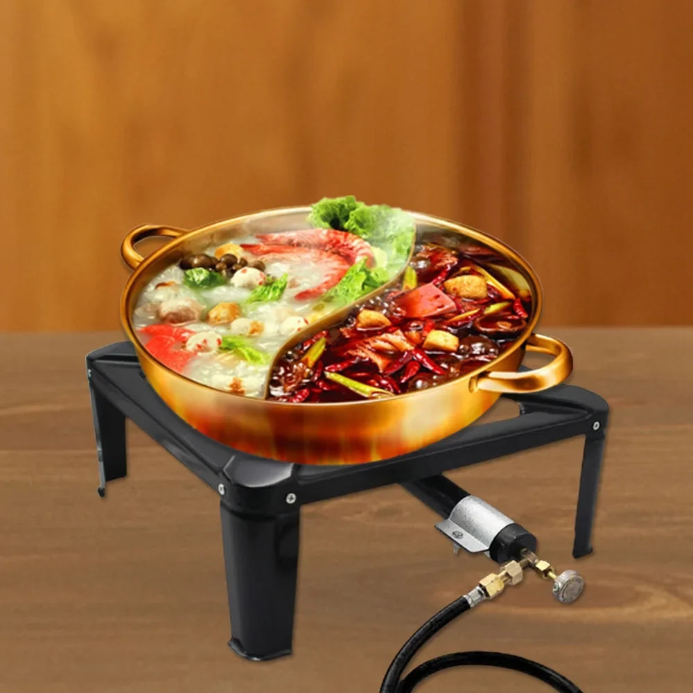 Walmeck Cooking , Stove Outdoors Cast Gas Camping Propane Stove, Stove Portable for Iron