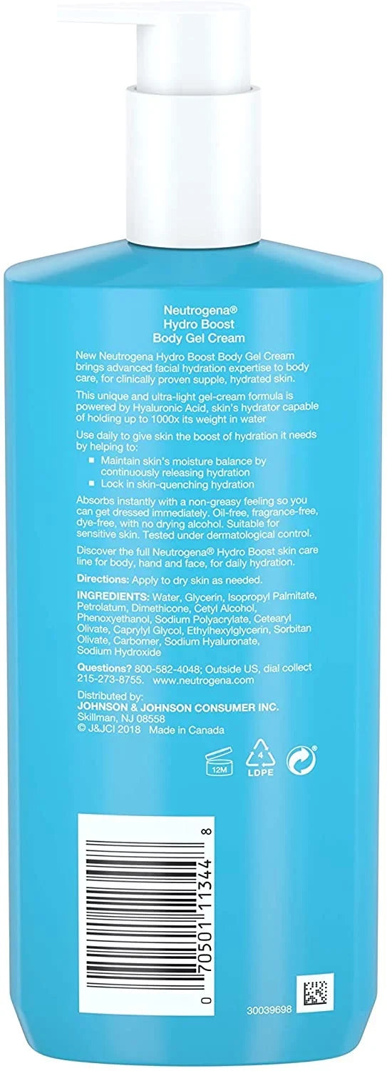 Neutrogena Acid Hyaluronic Gel Body with Hydrating Cream Hydro Boost