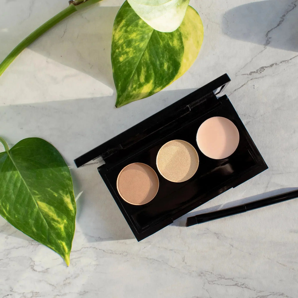 Colors - Free Brow Makeup-Street Paraben Texture Hazel Matte Palette Eye Pro Vegan 3 6.2g