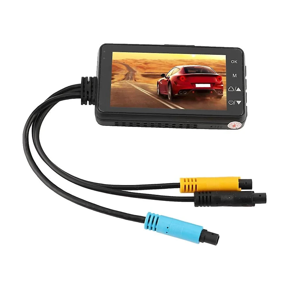 1 5 Recorder Rear Dash V Motorcycle A Lens Driving Double Dvr And Front With Camera