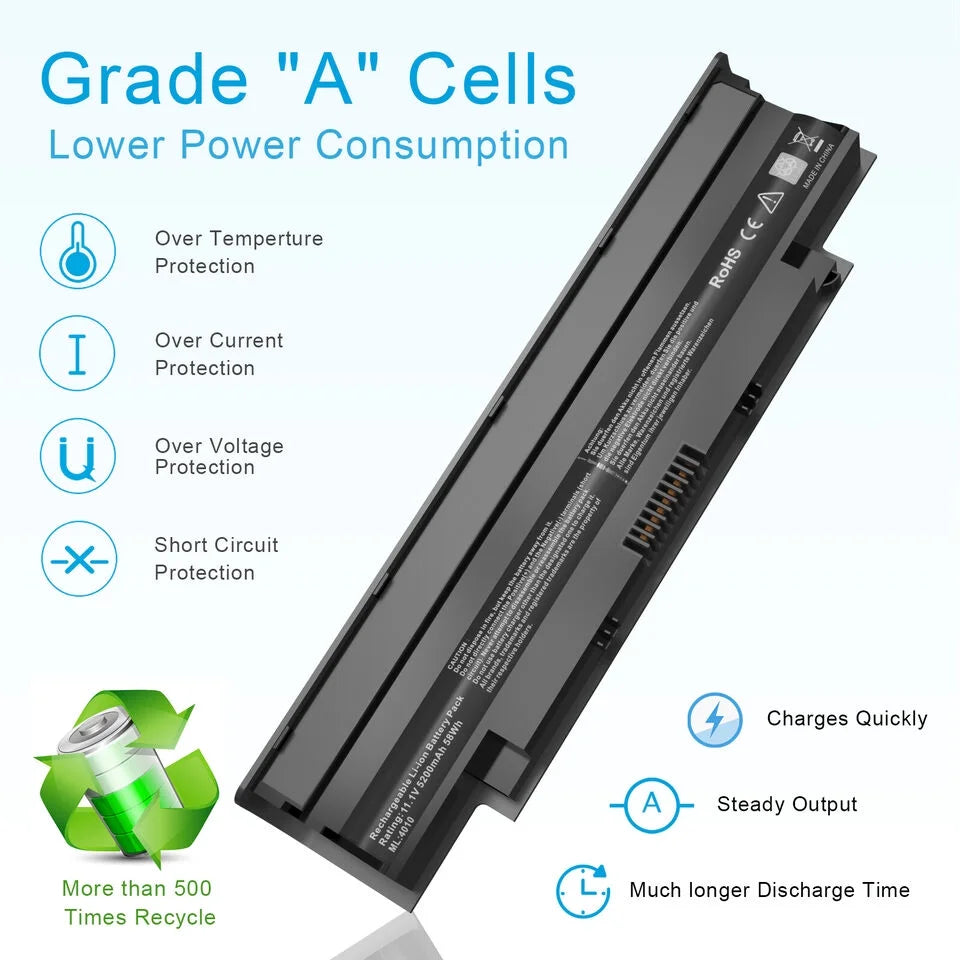 N7110 N5010 J1KND Battery N7010 Inspiron Compatible N5030 Dell N5040 For N5050