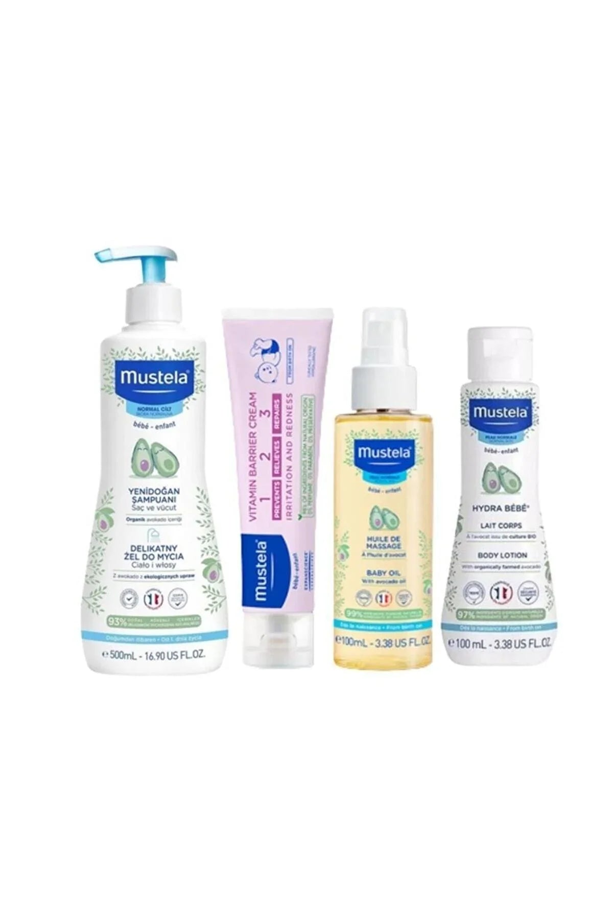 Hello Anti Moisturizer Mustela Baby Body Shampoo, Nappy Lotion, Rash Baby Set Cream Baby Baby Care Oil, Massage Newborn