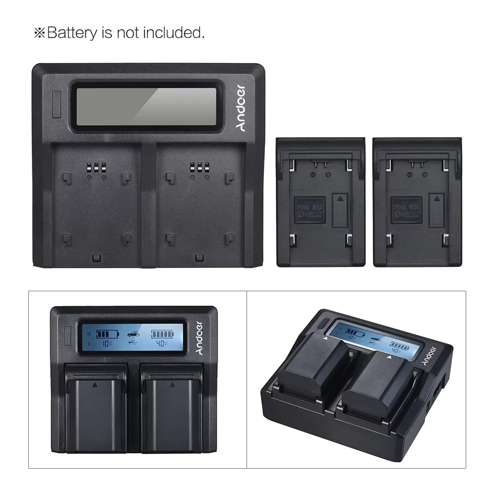 LCD Channel A7SIII for Dual Sony Suzicca Replacement Battery A7III A9 A7RIII NP-FZ100