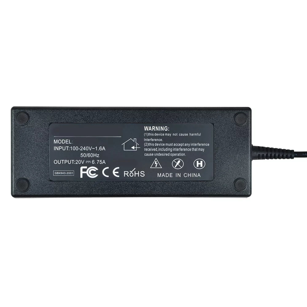 135W Supply AC for Lenovo Charger Power ADL135NLC3A CJP-Geek Y50-70AS-ISE Adapter Cord