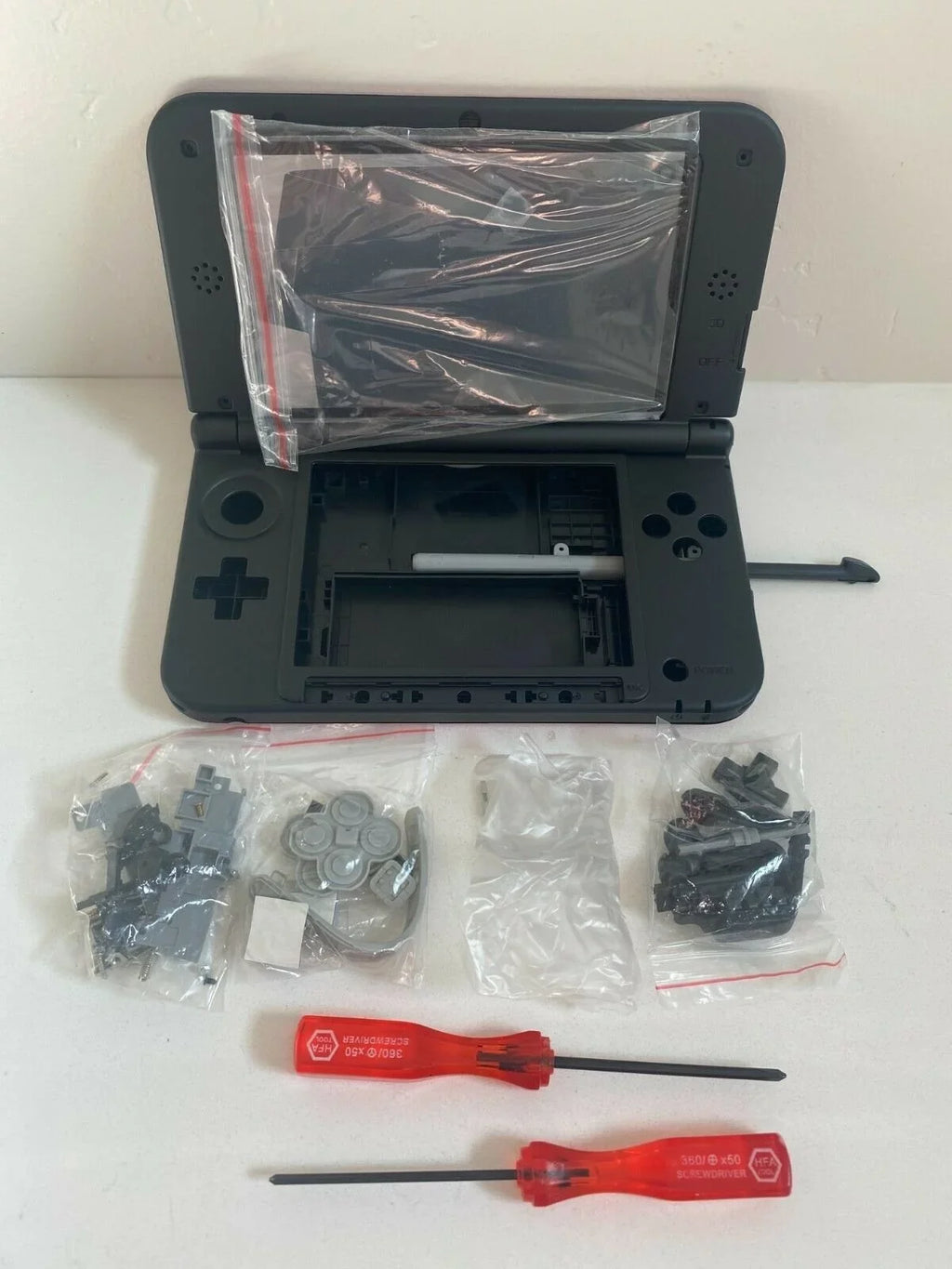 Nintendo 3DS for Tools 2015 Shell Housing Replacement XL Pokemon Screen Red