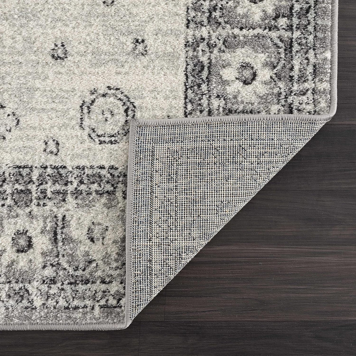 Boho Oriental Rug Living 10' Grey, Indoor X Bedroom, Marash Room, Distressed - 7'10" - Persian Beige - Pattern Traditional - Goksun Collection Vintage Area Medallion