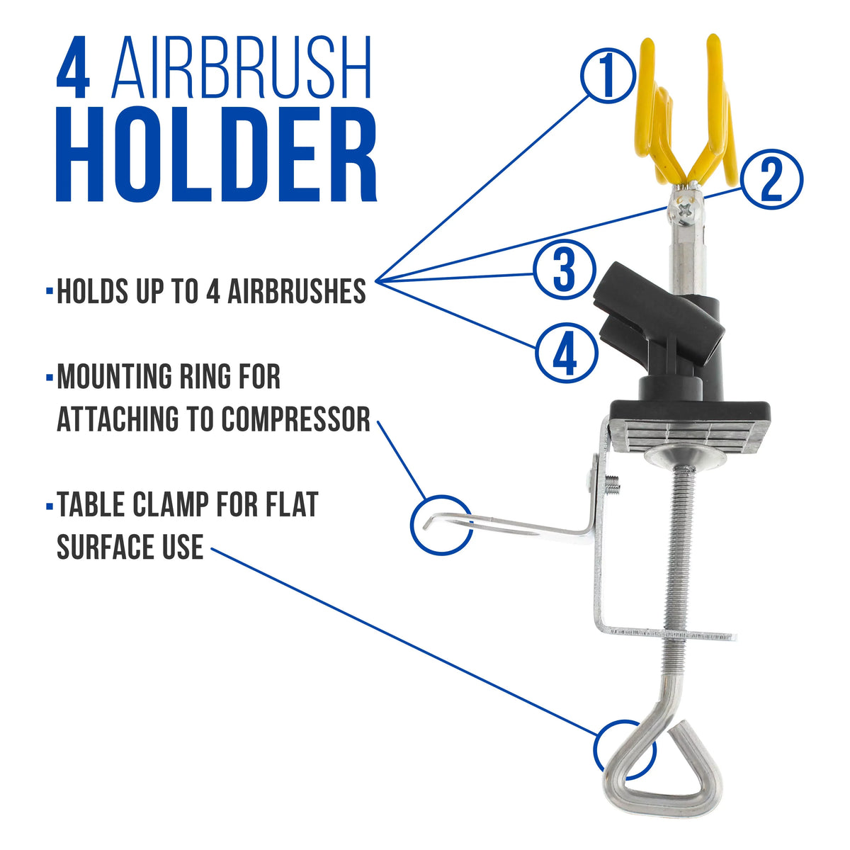 Compressor Air Set 3 Dual-Action Spray Brush Tattoo Kit & Airbrush New Art Nail