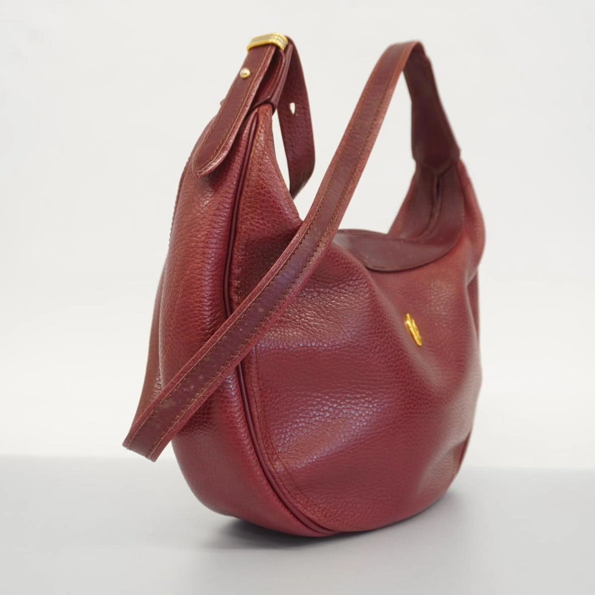 Must Cartier Bag (Good) Red Shoulder Pre-Owned Ladies Leather