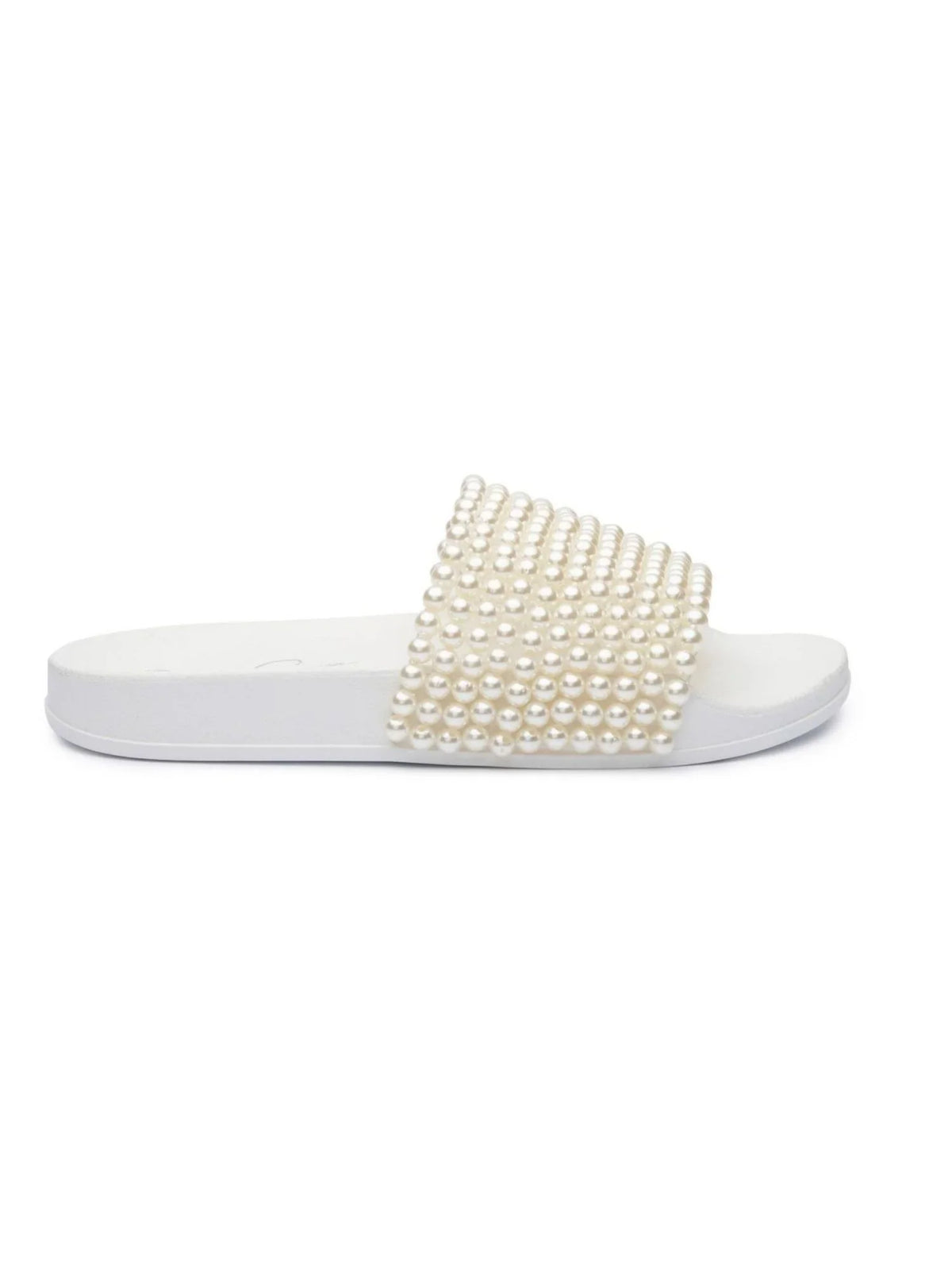 Round SIMPSON 8 Sandals Ivory On Shoes Pool Slide Slip Slide JESSICA Saycie M Beaded Womens Toe