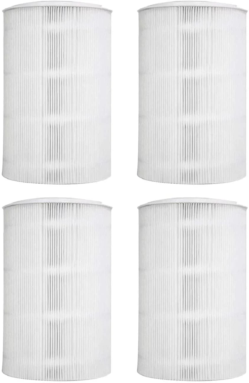 and Particle Activated Pure Carbon. 4 Air 411 Purifiers. Compatible 411 HEPA Blue Blueair Filter with Filters Pure Replacement Blue Nispira