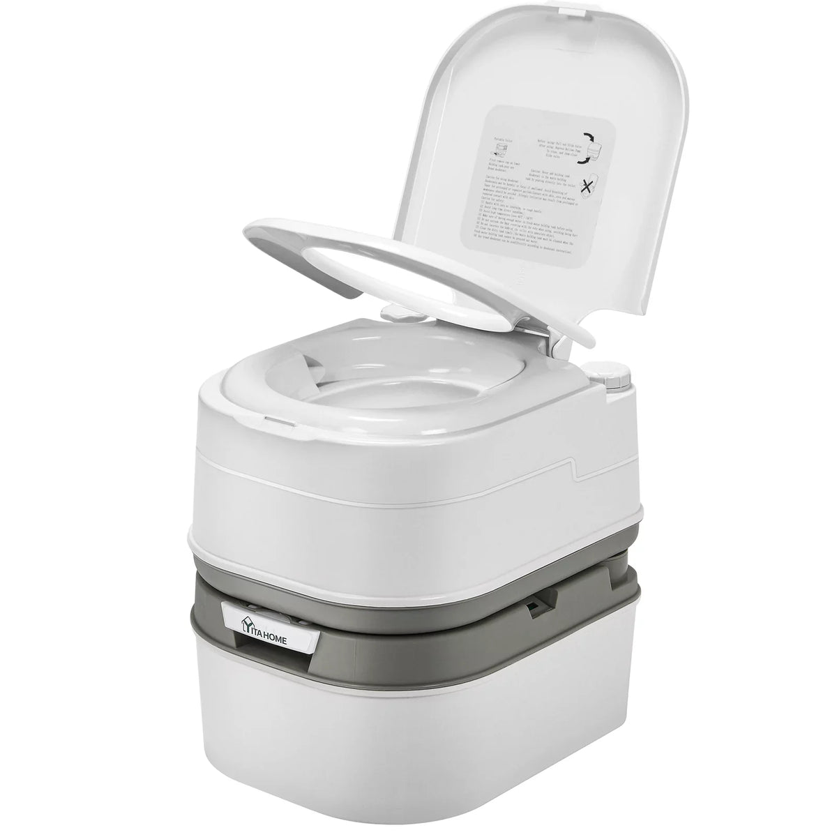 DWVO with Camping Spout Rotating RV 6.34 Portable Toilet Outdoor Level Potty RV Gallon Toilet, Porta Indicator, ,