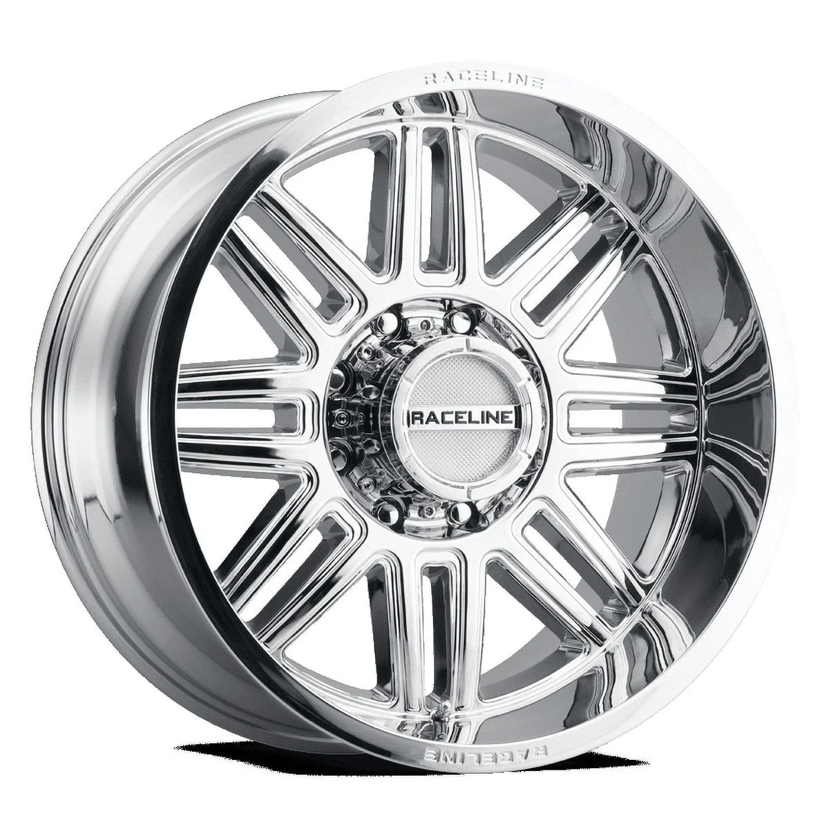 948C-SPLIT Wheel, Aluminum Raceline +18mm 5X127 17" Cast 17X8.5 CHROME SPLIT