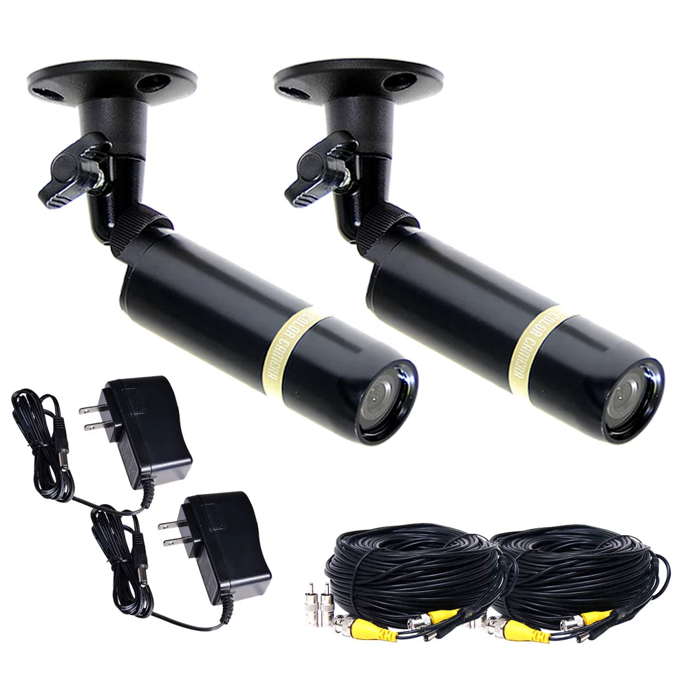 Cable Lens with Bullet Wide and Angle Power 2 Security bze Camera Extension VideoSecu CCD SONY Built-in Supply Outdoor