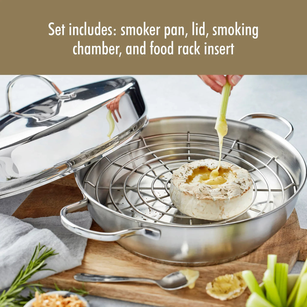 Set Smoker Resto Stainless 4-pc Stovetop Demeyere Steel