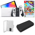 Nintendo and OLED in White Accessories Paper Switch with Mario