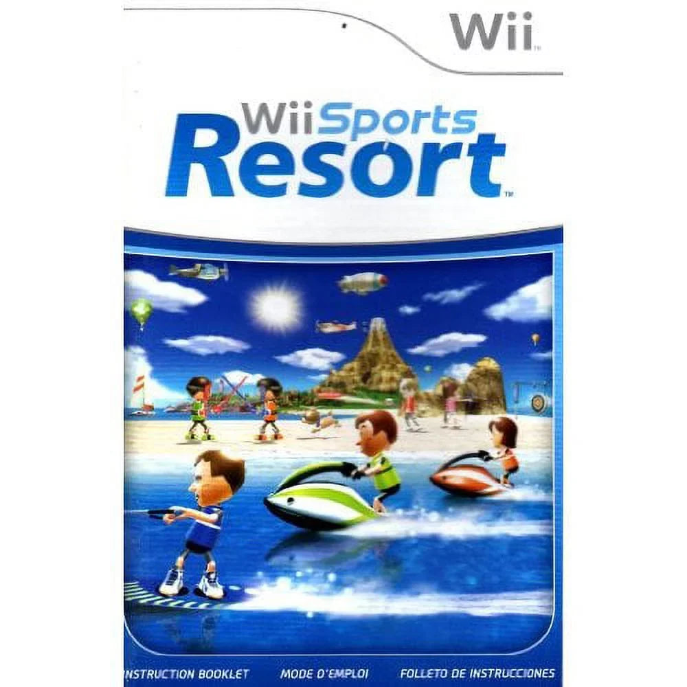 Wii Home (Refurbished) Wii Nintendo Restored Console White Game With Resort Bundle