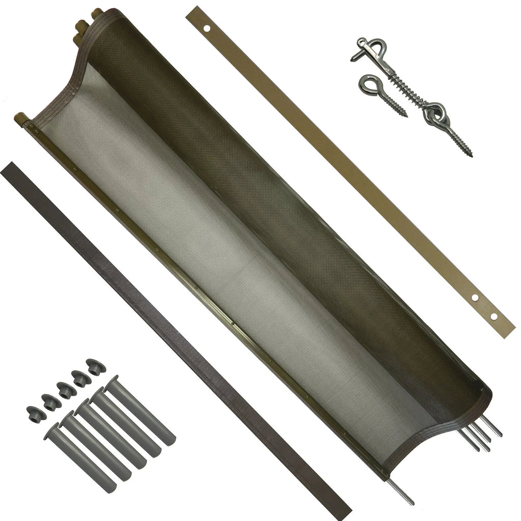 Steel a 5 the with Hole 5 Brown DIY Base in at a X 12 in. Fence 1/2 Featuring W for H ft. Pool Poles ft. Section Pin