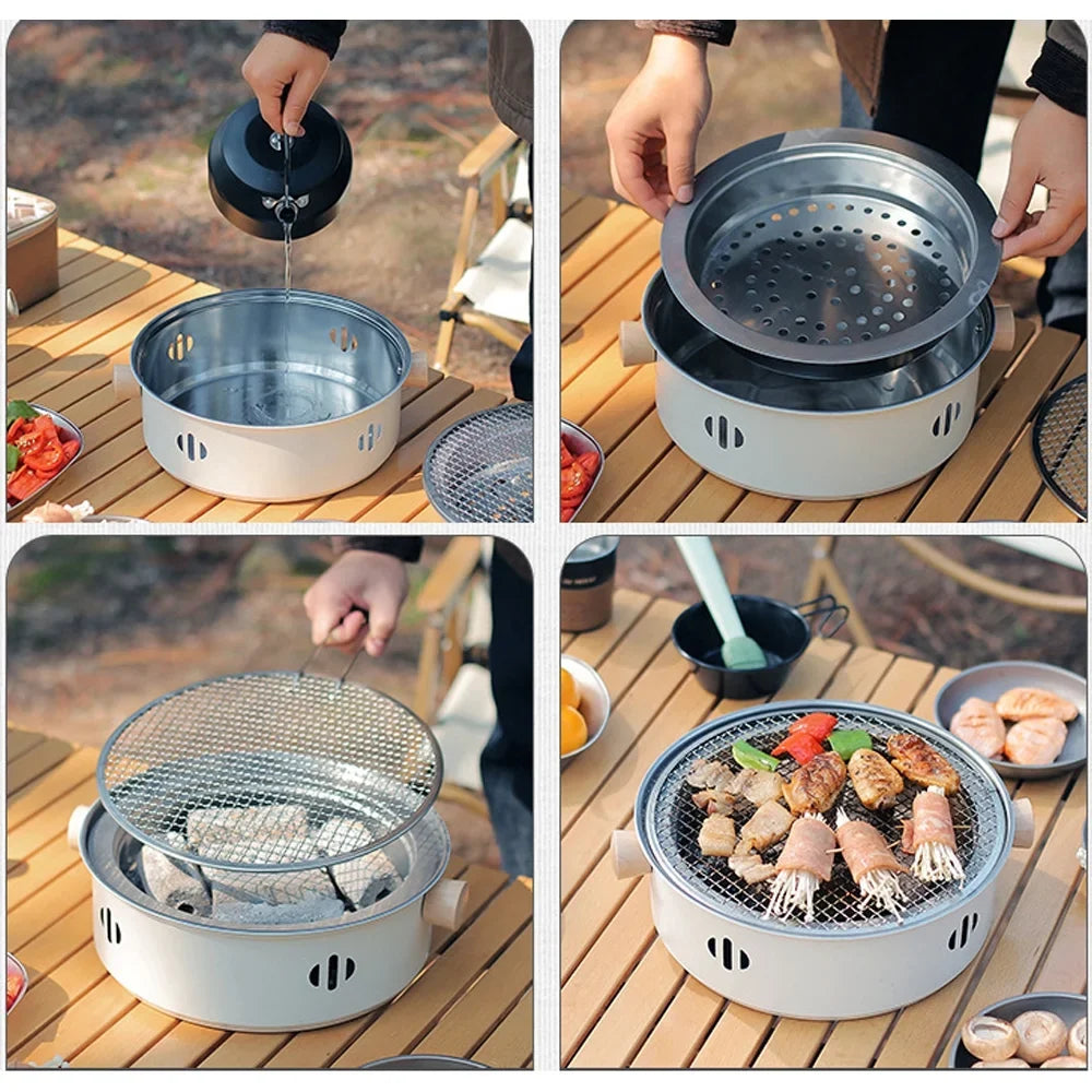 Cooking Grill Stove Portable Barbecue Ideal Dcenta Charcoal Camping for BBQ