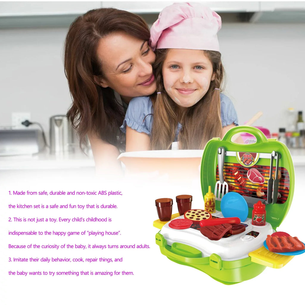 Grill Set BBQ Toys Kitchen For Kid
