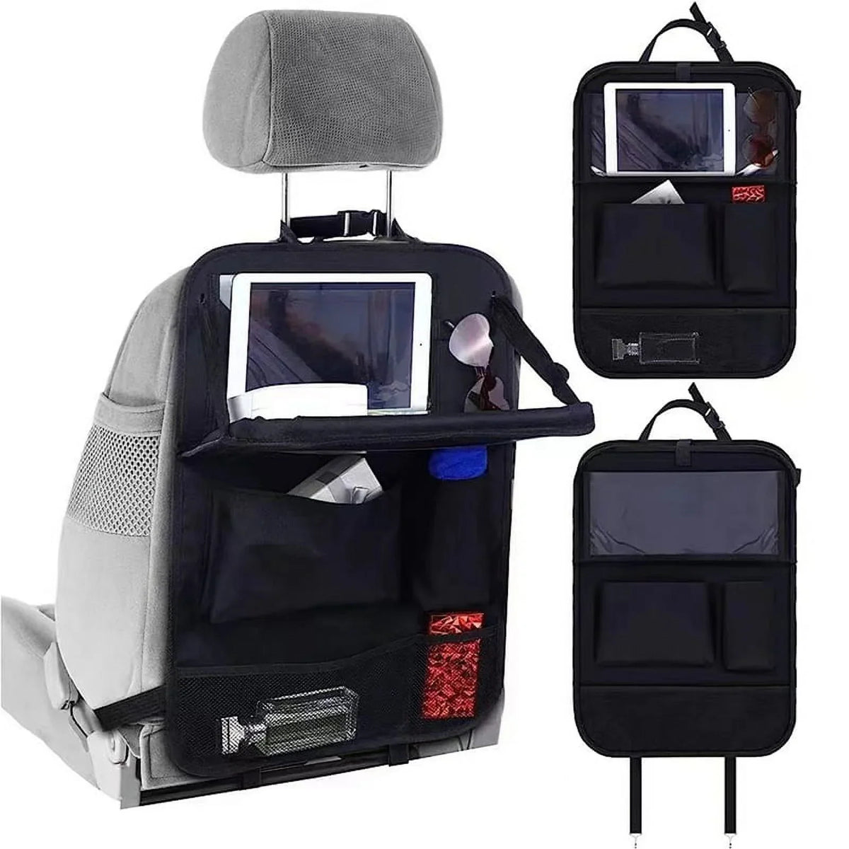 Folding Tablet With FeiraDeVaidade Backrest Organizer,Car Organizers, 3-In-1 Seat Car Children'S Storage Car And Table