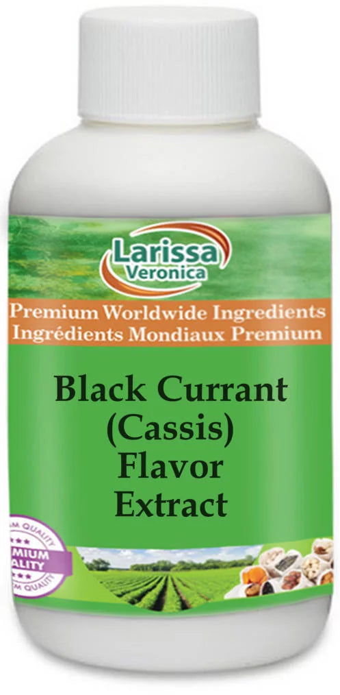 8 Currant Flavor Larissa Currant 527415) Extract, Veronica (Cassis) (Cassis), (Black oz, Zin: Black 2-Pack,
