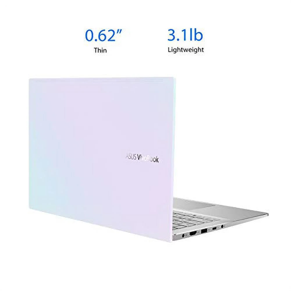 DDR4 14? 3, RAM, Thin i5-1135G7 Laptop, S433EA-DH51-WH and White, S14 8GB Dreamy Home, ASUS VivoBook 512GB Intel PCIe Windows S433 Thunderbolt 10 FHD Wi-Fi Light Display, CPU, 6, Core SSD,