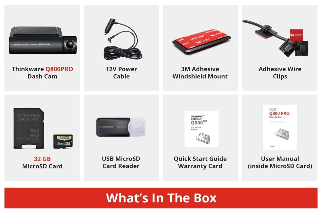 Vision, Parking Recording Loop 140°Wide WiFi THINKWARE Car QHD G-Sensor, GPS, Sensor, with Camera Angle Night 2.5K Recorder Car Dashboard 2560X1440P w/Sony Camera Cam Dash Mode, Q800PRO