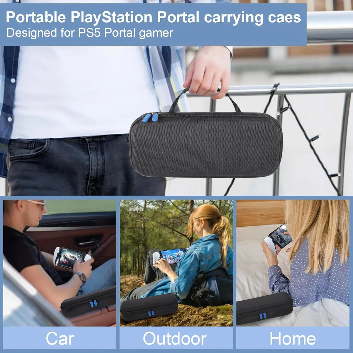PS Carry portal Game Portal,Portable Pouch Case Console Portable Case handheld Fit for for PlayStation Remote Case Consoles,EVA Carrying Storage Hard Shell Uberwith Travel Streaming Storage ps5