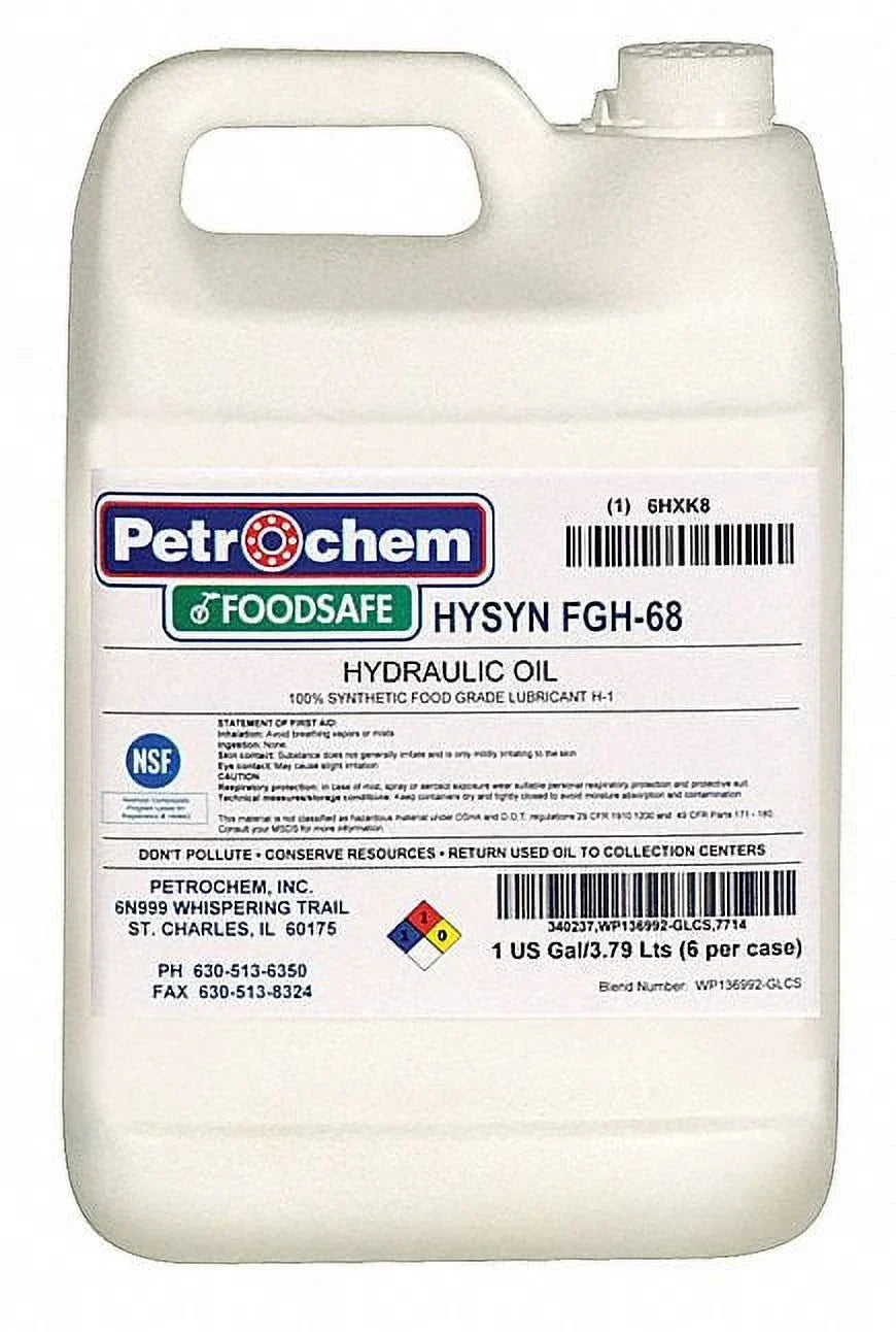 Petrochem Grade,1gal,ISO Hydraulic FGH-68-001 68 Oil,Food HYSN Syn