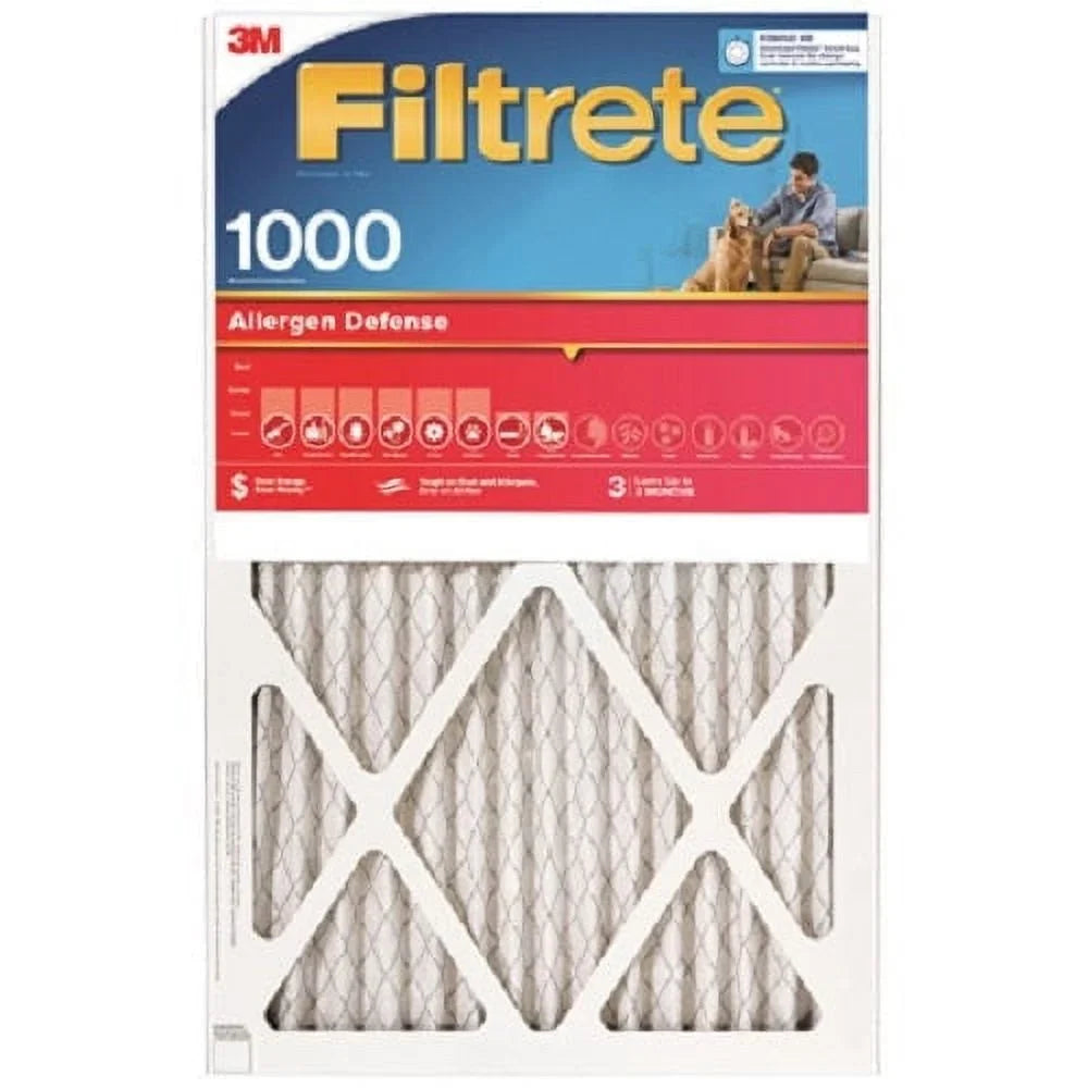 9845-4PK Filtrete Filter 1" 18" Red 3 x 20" Month 3M - MPR Disposable x Pleated Quantity Air of 4 1000