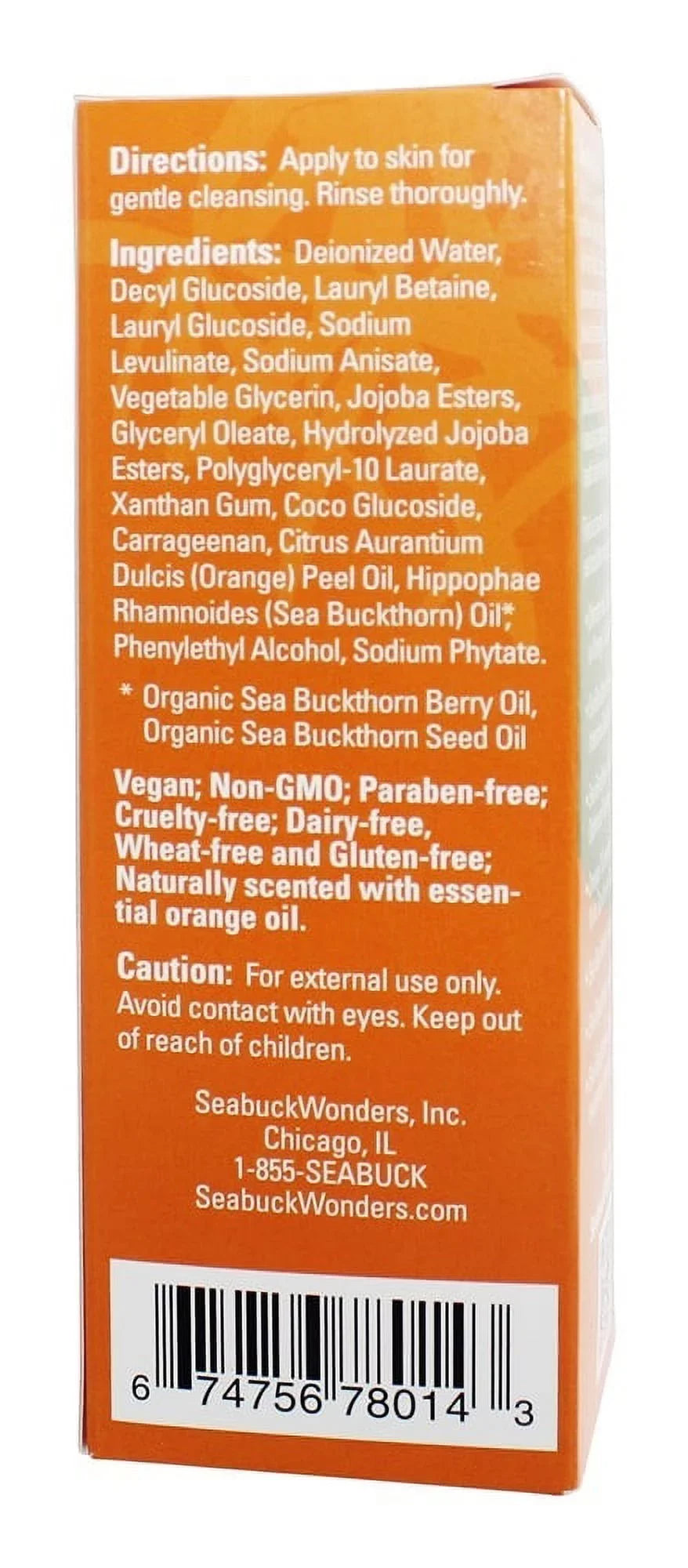 SeabuckWonders Himalayan Sea Facial Cleanser Exfoliating Buckthorn