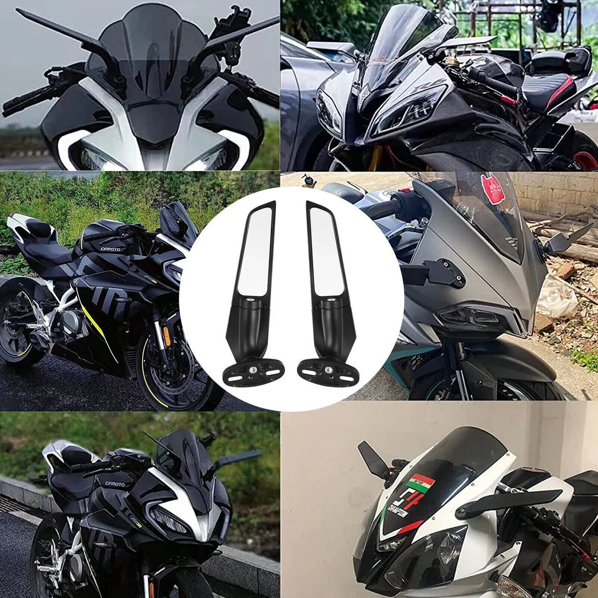JahyShow Rear Wind Stealth YZF R3 For Mirror R25 Yamaha Motorcycle Swivel Wing Side View