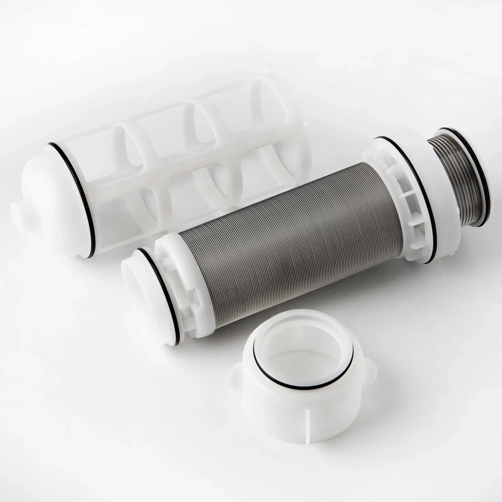 with Replacement Sediment for Cartridge Down Cover FWSP50ARB and Seal Reusable White WSPARB Series, 50 Filter Micron, Scrapper Spin iSpring