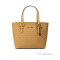 Cider Tote Carryall Set Top PVC Michael Purse XS Jet Kors Zip Bag Leather